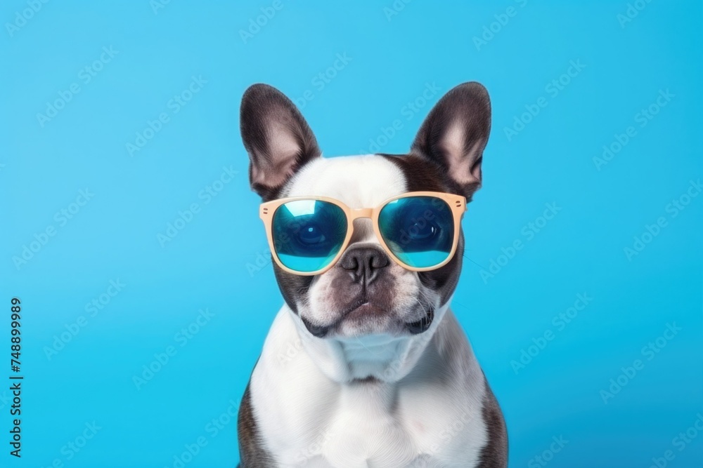 Dog in sunglasses