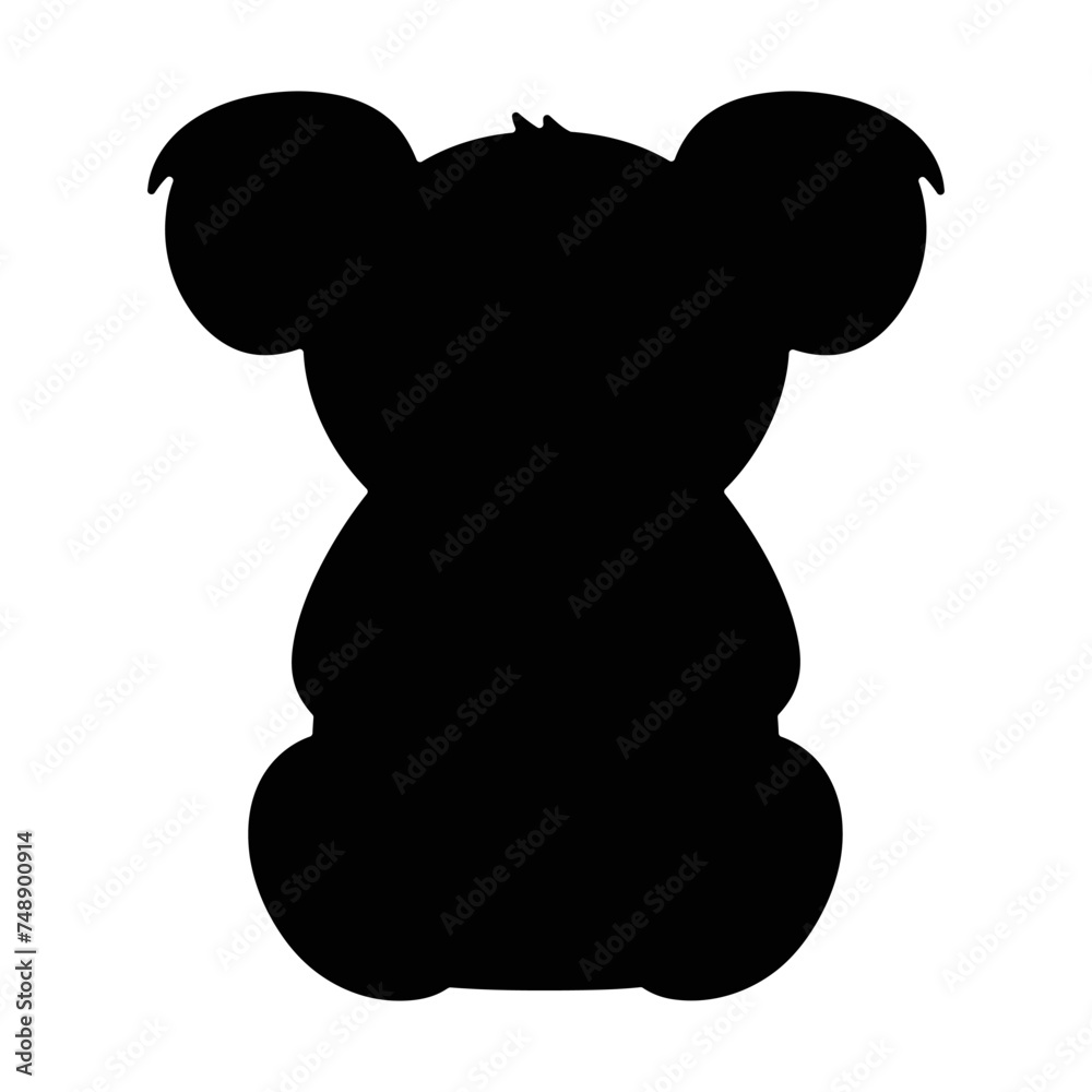 Koala silhouette cute koala hand drawn design koala vector illustration Koala silhouette cute koala hand drawn design koala vector illustration