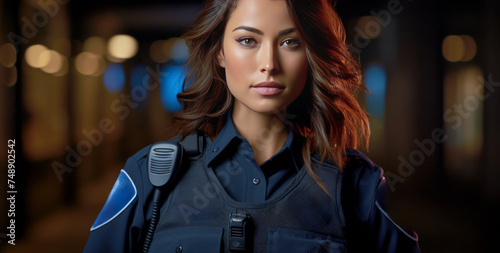 police force press, colorized, social media portraiture
