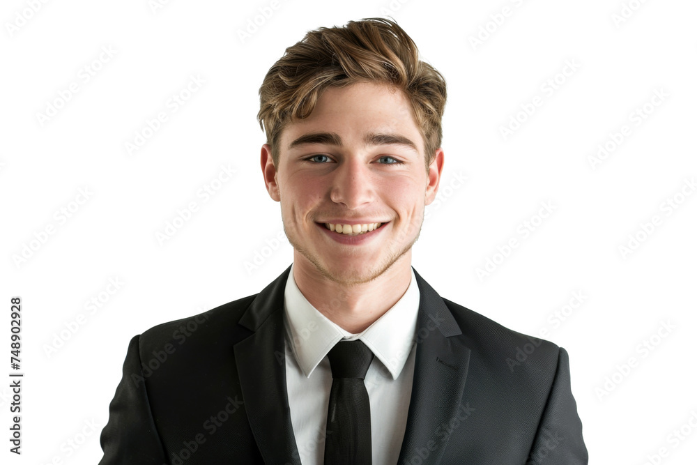 Studio portrait of handsome Caucasian Americana businessman wear formal suit and necktie with a beautiful smiling isolated on transparent png background, CEO manager with smart look. Studio portrait of handsome Caucasian Americana businessman wear formal suit and necktie with a beautiful smiling isolated on transparent png background, CEO manager with smart look.