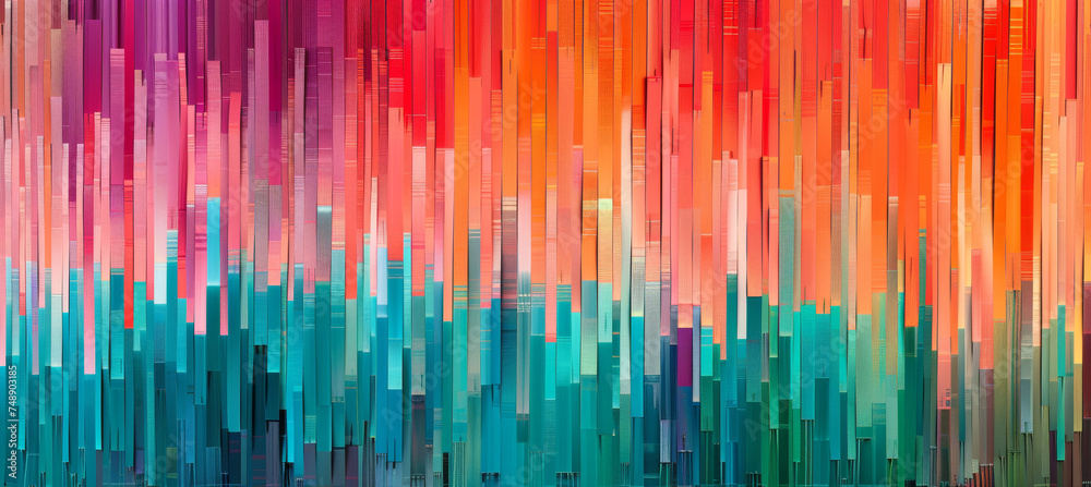 Fototapeta premium Vibrant Color Transition, Smooth Gradient Spectrum