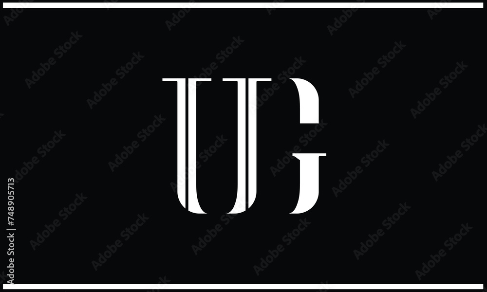 GU, UG, G, U, Abstract Letters Logo Monogram GU, UG, G, U, Abstract Letters Logo Monogram