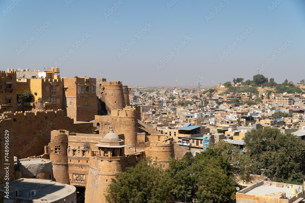 Panoramic view of Jaisalmer city, Rajasthan (India)