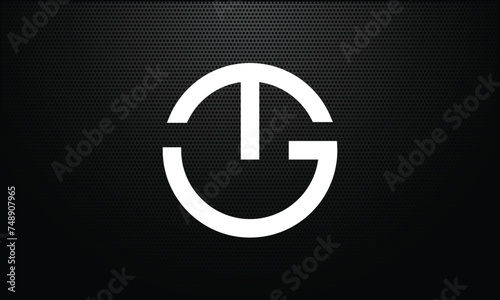 GT, TG, G, T Abstract Letters Logo Monogram