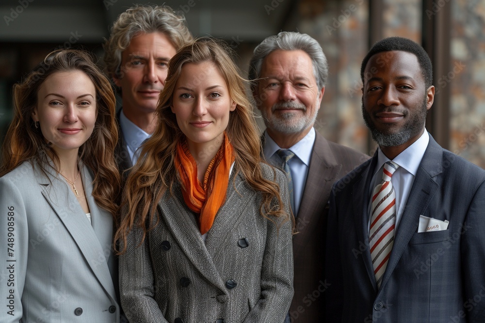 Embracing Diversity: A Multicultural and Multigenerational Team of Business Professionals Unites for a Professional Portrait Embracing Diversity: A Multicultural and Multigenerational Team of Business Professionals Unites for a Professional Portrait