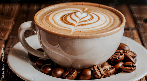 cup of coffee with milk