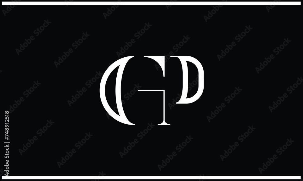 GP, PG, G, P, Abstract Letters Logo Monogram GP, PG, G, P, Abstract Letters Logo Monogram