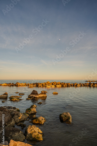 Adriatic Sea. Martinsicuro, Teramo. Spectacular sunset photo