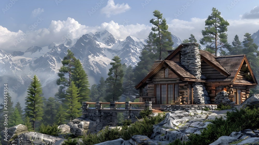 Log Cabins and Chalets in the Snowy Mountains