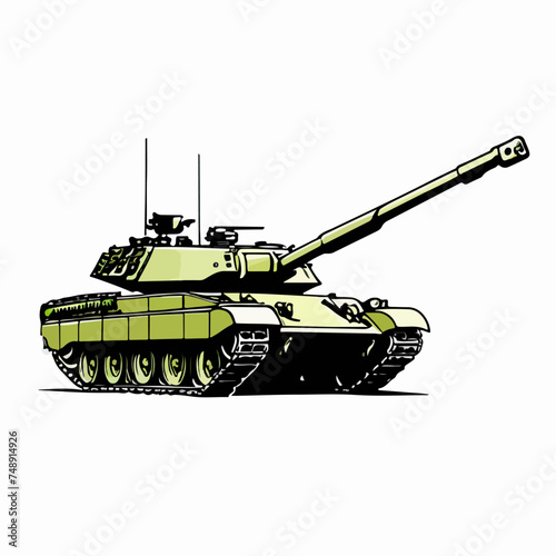 Vector de un tanque de guerra