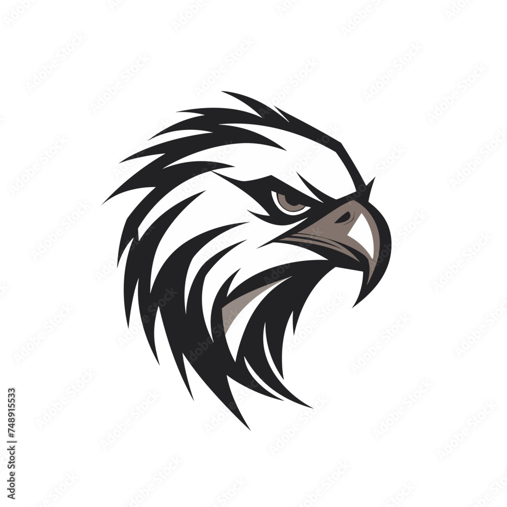 bold eagle bird black and white vector illustration isolated transparent background logo, cut out or cutout t-shirt print design bold eagle bird black and white vector illustration isolated transparent background logo, cut out or cutout t-shirt print design