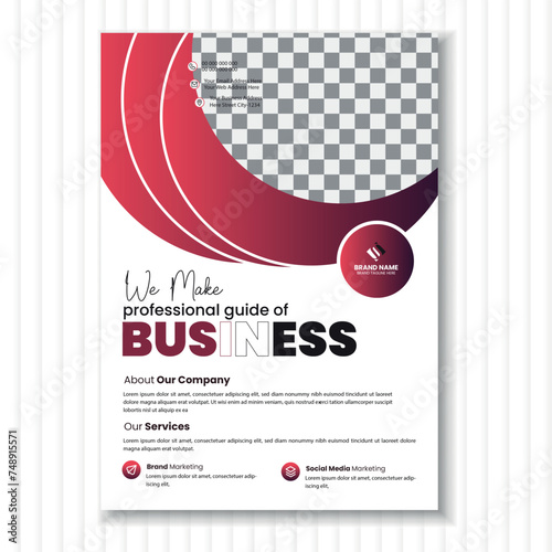 Modern Creative Business Digital Flyer Design Template (ID: 748915571)