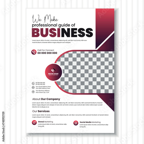 Modern Creative Business Digital Flyer Design Template (ID: 748915709)