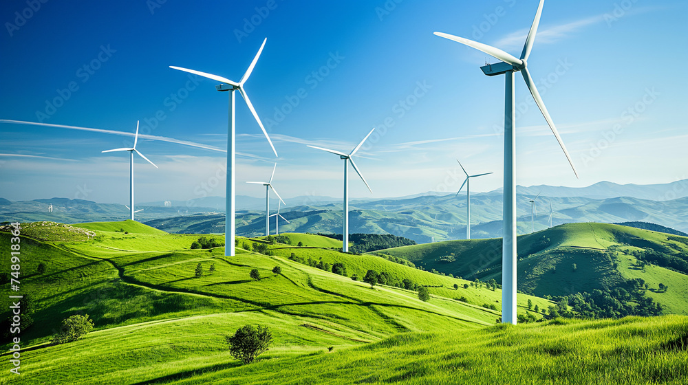 wind turbine on the mountain wind turbine on the mountain