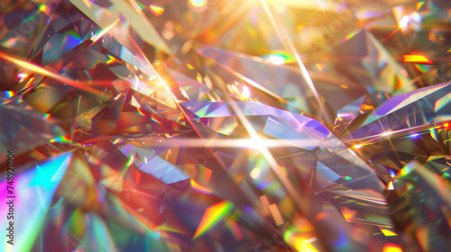 Abstract Backgrounds Prism light overlay flare crystal interference vibrant  close-up  design element  shape  bright  light effect.