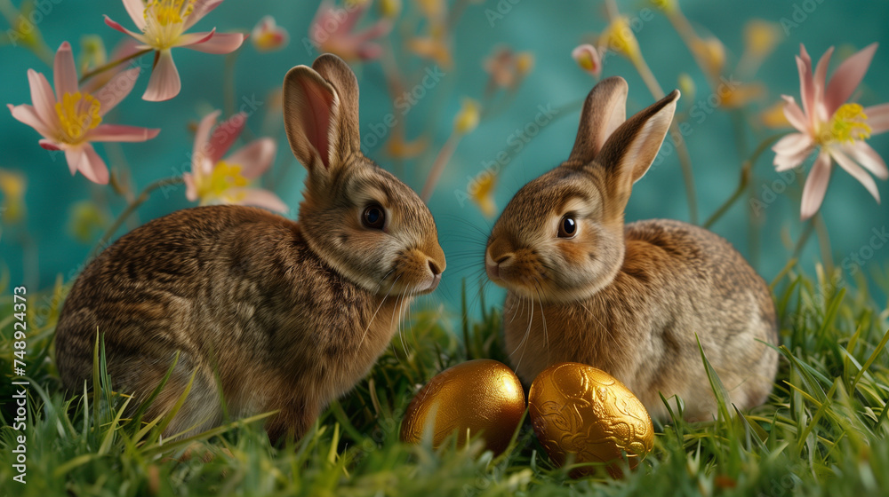 Easter Bunnies and Chocolate Eggs Easter Bunnies and Chocolate Eggs
