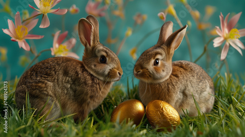 Easter Bunnies and Chocolate Eggs