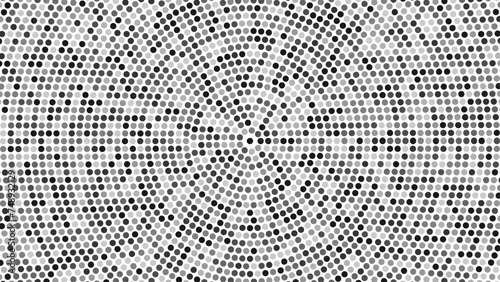 Shimmering Silver Sparkle Dotted Halftone background. Metallic Silver Dot Pattern Background.