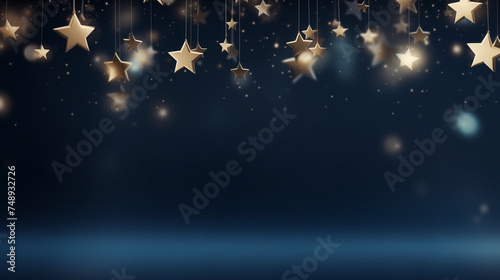 christmas background with stars © Rida