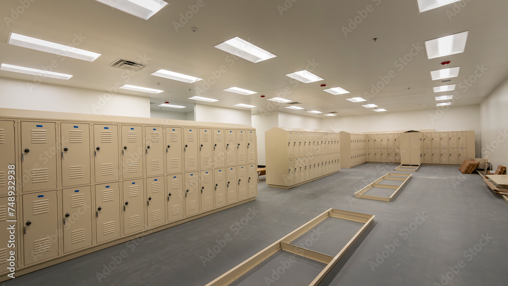 Commercial locker Room under construction Commercial locker Room under construction