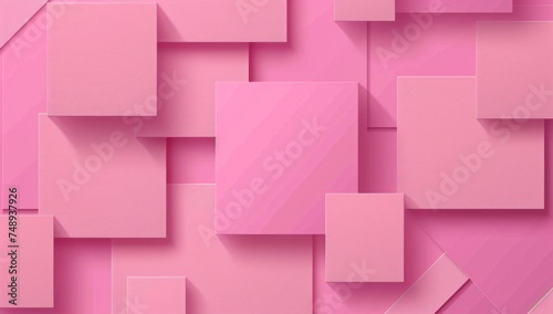 pink square background with shadows Generative AI