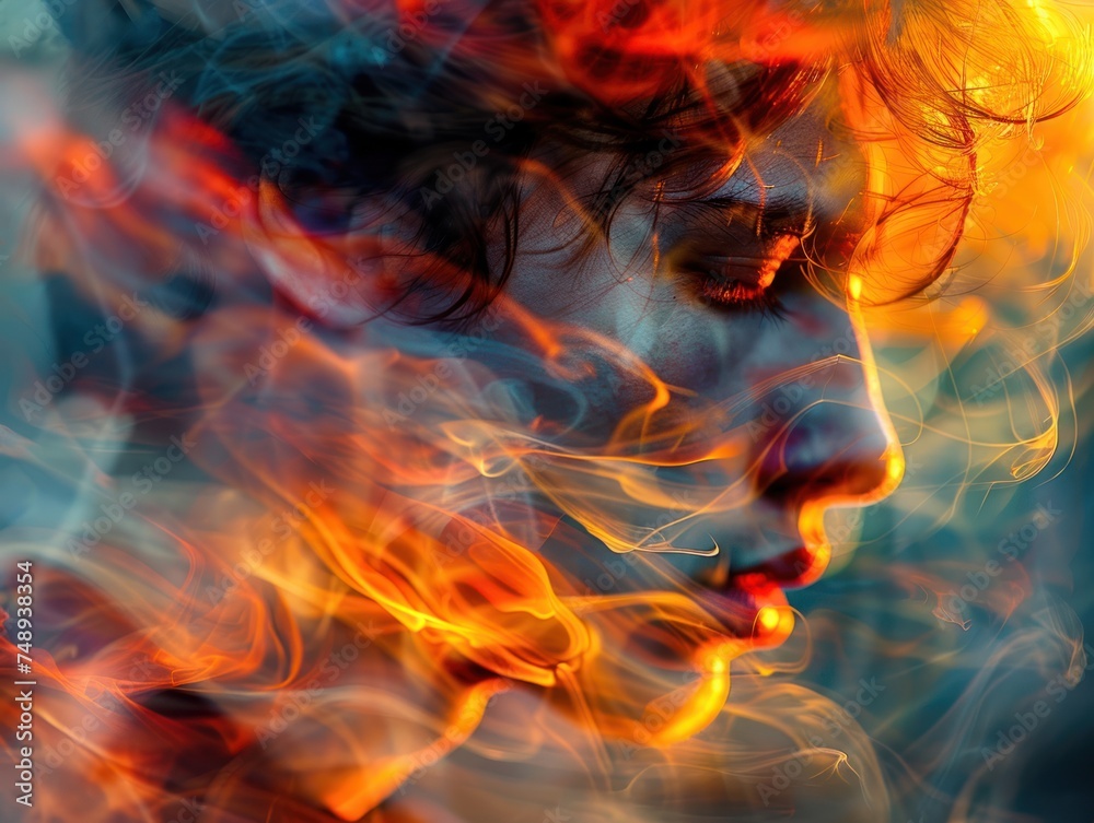 Embrace of the Eternal Flame: A Dance of Light and Shadows Embrace of the Eternal Flame: A Dance of Light and Shadows