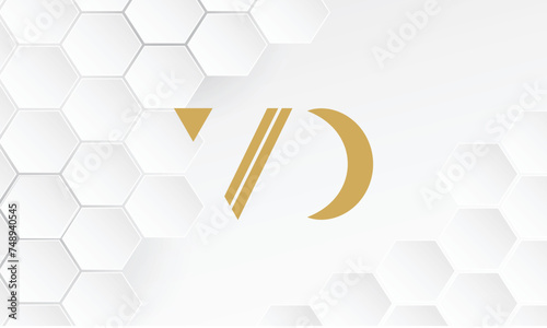 VD, DV, V, D, Abstract Letters Logo Monogram