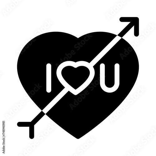 i love you glyph icon