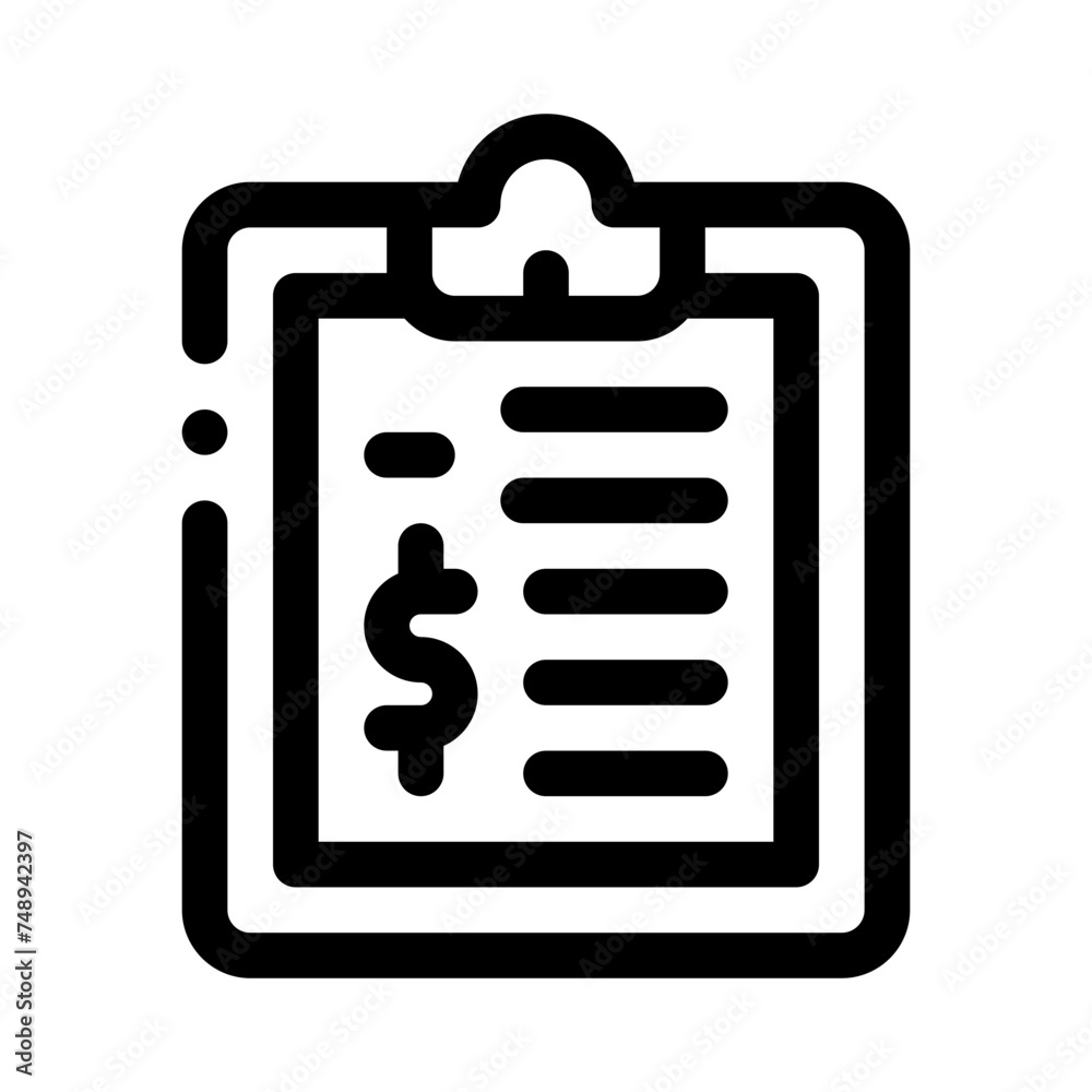 price list line icon price list line icon