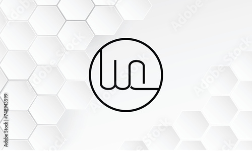 WQ, QW, W, Q, Abstract Letters Logo Monogram