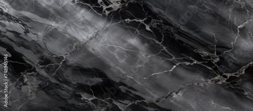 A high-resolution black and white marble texture with a natural pattern, perfect for background and design artwork.