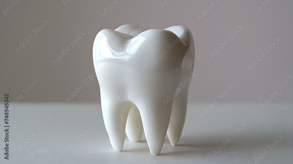 Single tooth on a plain white backdrop in closeup view. Concept Dental Photography, Closeup Shots, White Background, Oral Health, Tooth Details Single tooth on a plain white backdrop in closeup view. Concept Dental Photography, Closeup Shots, White Background, Oral Health, Tooth Details