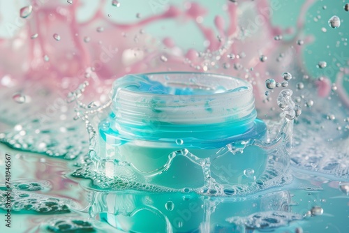 Face Skin care education skin care cream. Skincare beauty cosmetic products: lip balm, Makeup primers lotion, moisturiser, skincare Honeydew eye gel, Setting spray serum and Smoothness jar pot