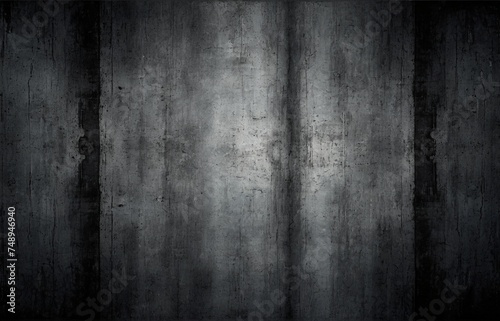 grunge background with Dark light central dark grey scratched scarf damaged abstract old background. scary spooky gradient template. Light spot. Matte, shining. Brushed, rough, grainy, grungy surface 