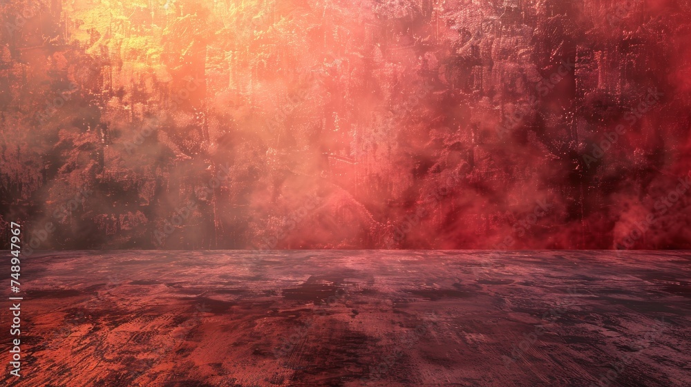 Fototapeta premium Vivid Fiery Red Abyss