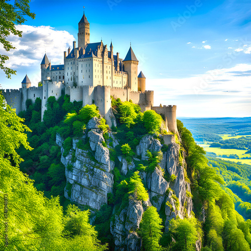 castle painting concept