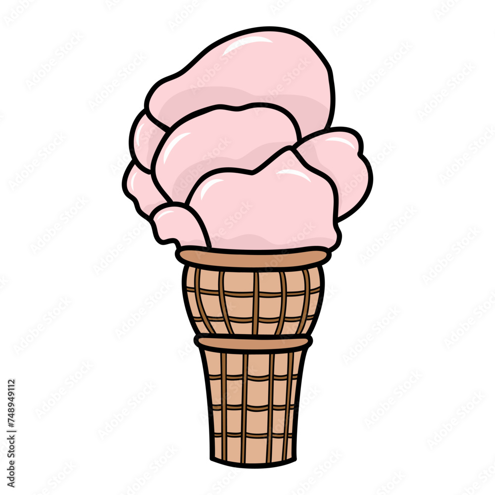 Popsicle ice cream clipart. Summer creamy food, frozen sweet sticks. Isolated dessert snacks
