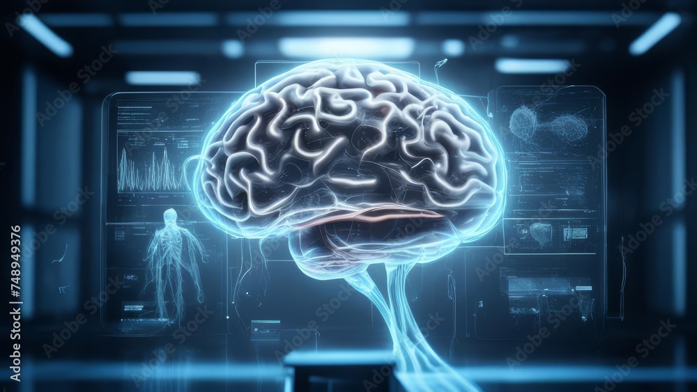 A large interactive brain that controls many life processes.