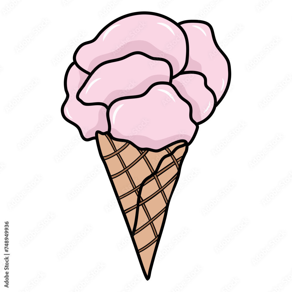 Popsicle ice cream clipart. Summer creamy food, frozen sweet sticks. Isolated dessert snacks