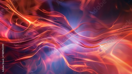 Abstract Fiery Waves Background © Andrey
