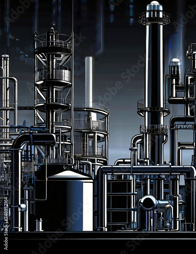 oil refinery factory