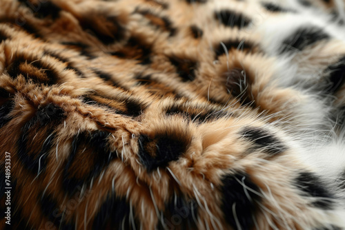 A fur texture with spots and stripes
