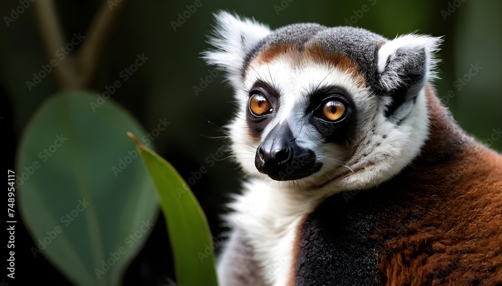 Obraz premium Lemur on the jungle by Nekoypunto 
