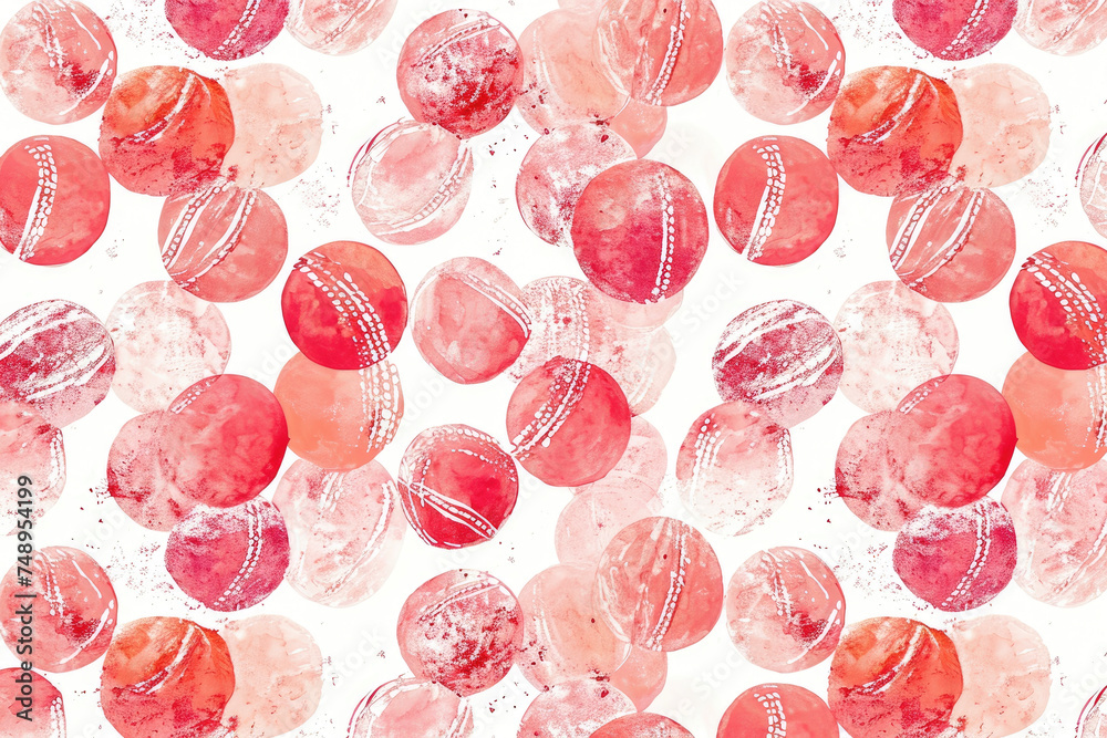 A background with a cricket ball pattern in shades of red and white. A background with a cricket ball pattern in shades of red and white.