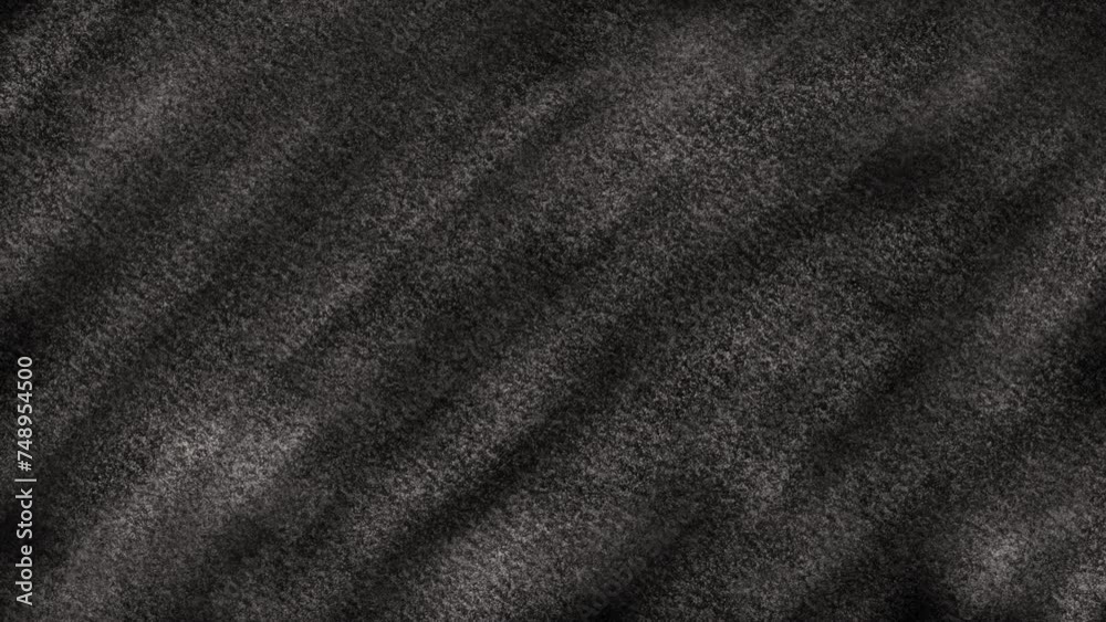 Chalk streaks on blackboard, grunge drawing texture background animation.