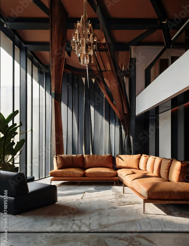 living room with a sofa