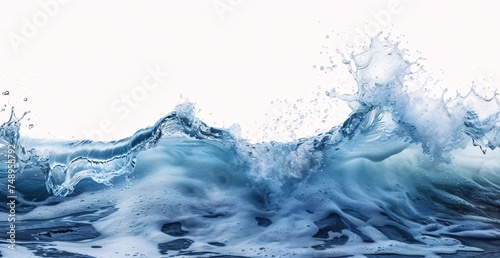 a close up of water splashing