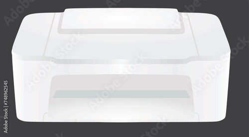 Simple ink jet printer. vector