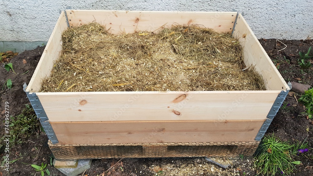 Building and filling a raised bed Building and filling a raised bed