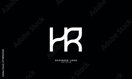 HR, RH, H, R, Abstract Letters Logo mONOGRAM